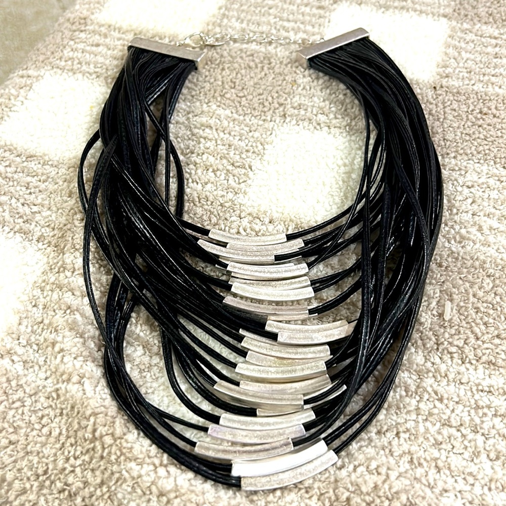 MW Leather Necklace